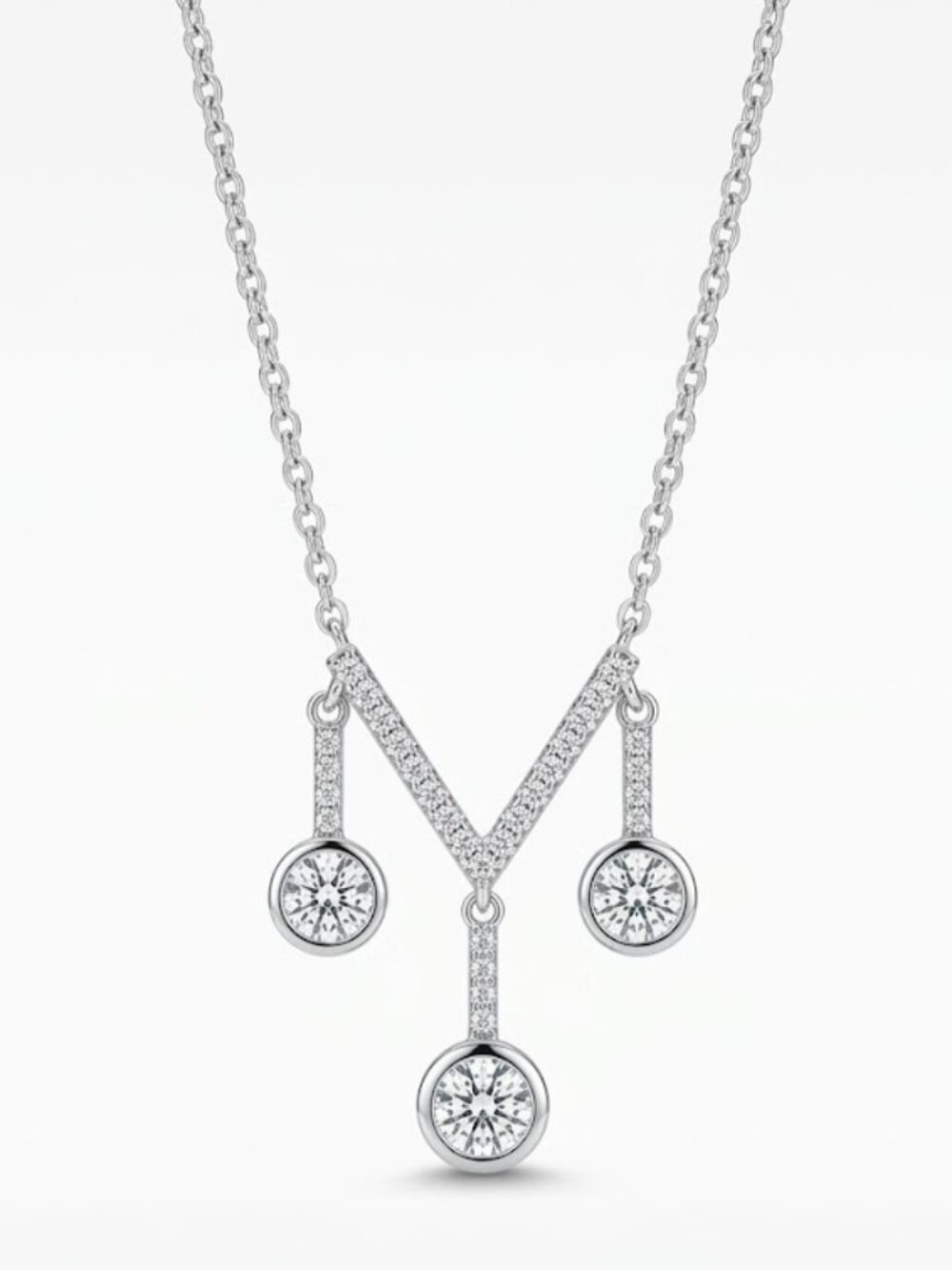 Harry Potter Quidditch Goal Post Necklace, 925 Sterling Silver Golden Snitch